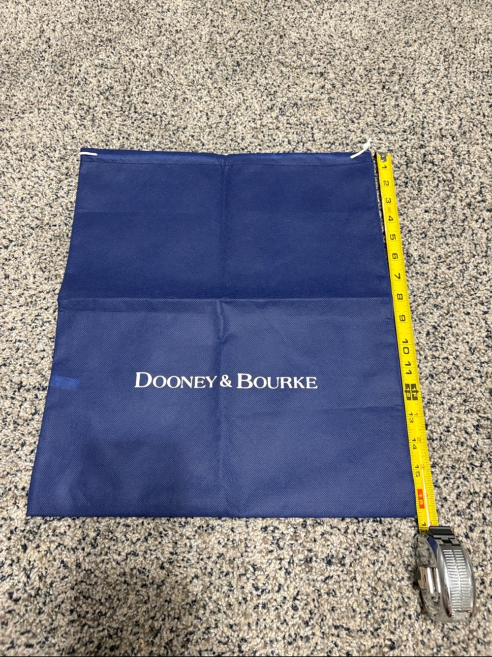 Dooney & Bourke Navy Dust Bag with White Logo
